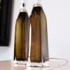 Pair of Orrefors Olive Green Lamps - Image 6