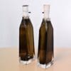 Pair of Orrefors Olive Green Lamps - Image 2
