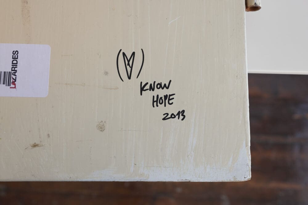 Know Hope painting on wood - Image 9