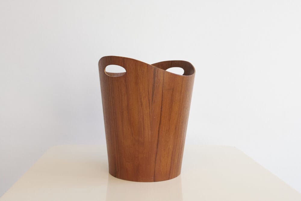 Swedish teak wastepaper basket - Image 2