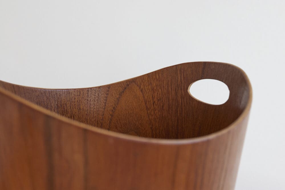 Swedish teak wastepaper basket - Image 3