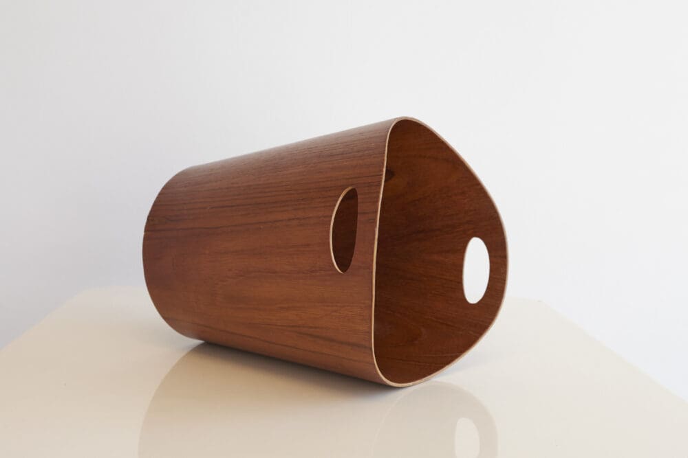 Swedish teak wastepaper basket - Image 4