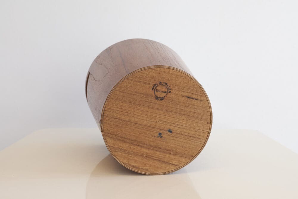 Swedish teak wastepaper basket - Image 7