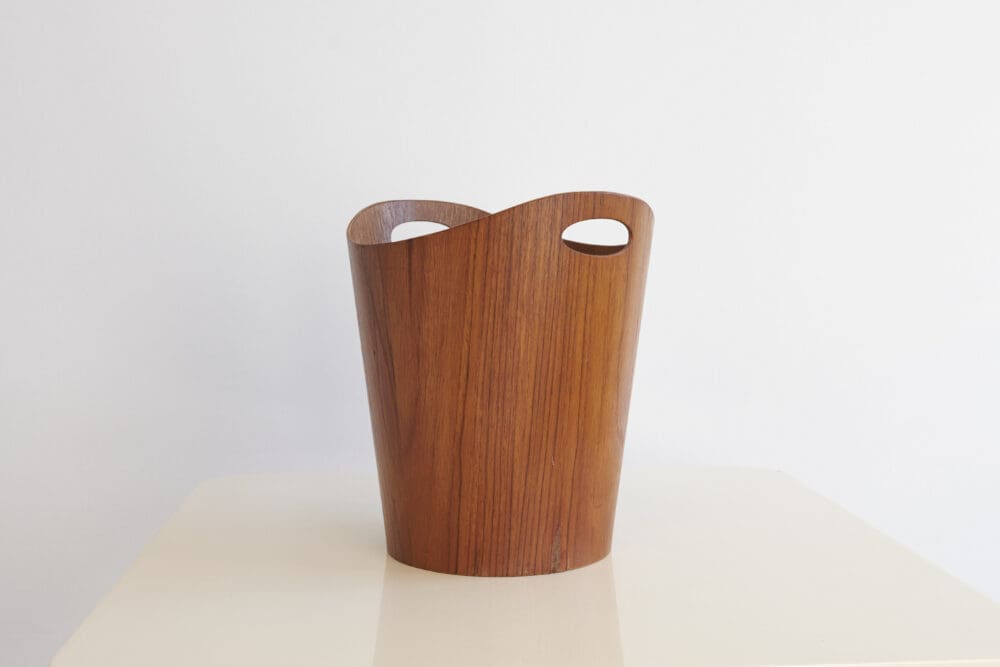 Swedish teak wastepaper basket - Image 8