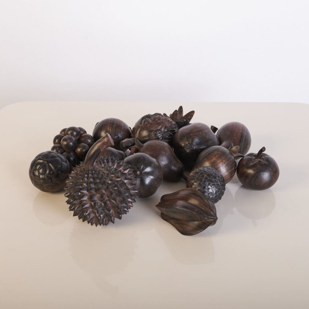 Carved Rosewood fruits