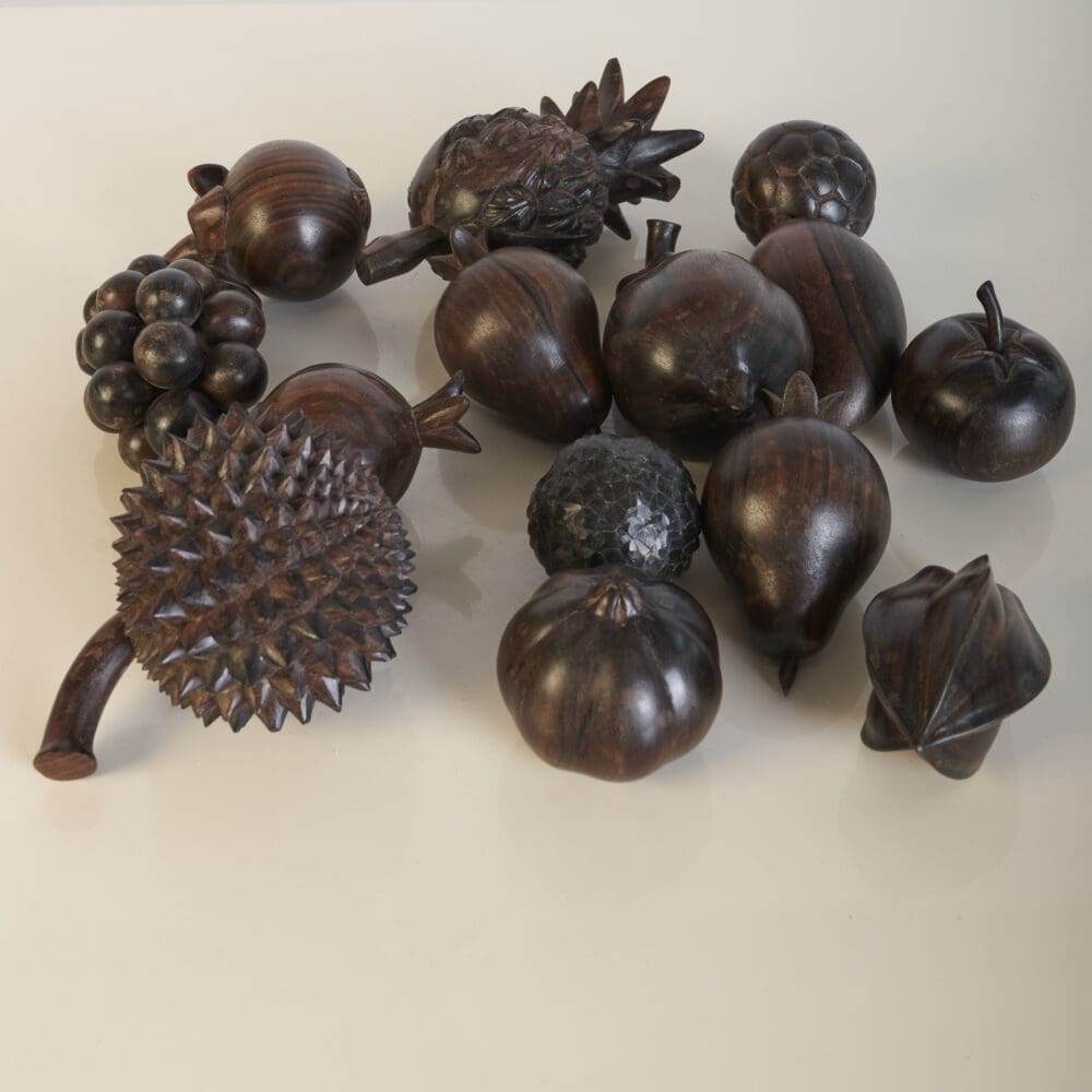 Carved Rosewood fruits - Image 3