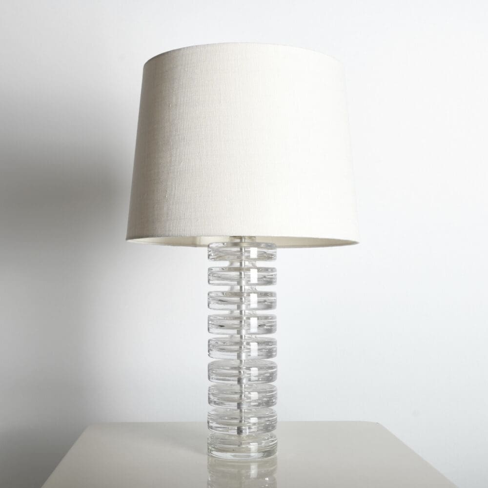 Glass table lamp from Kosta Boda, Sweden