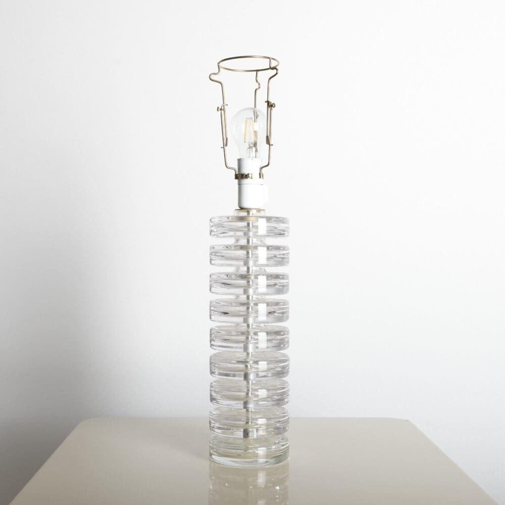 Glass table lamp from Kosta Boda, Sweden - Image 4