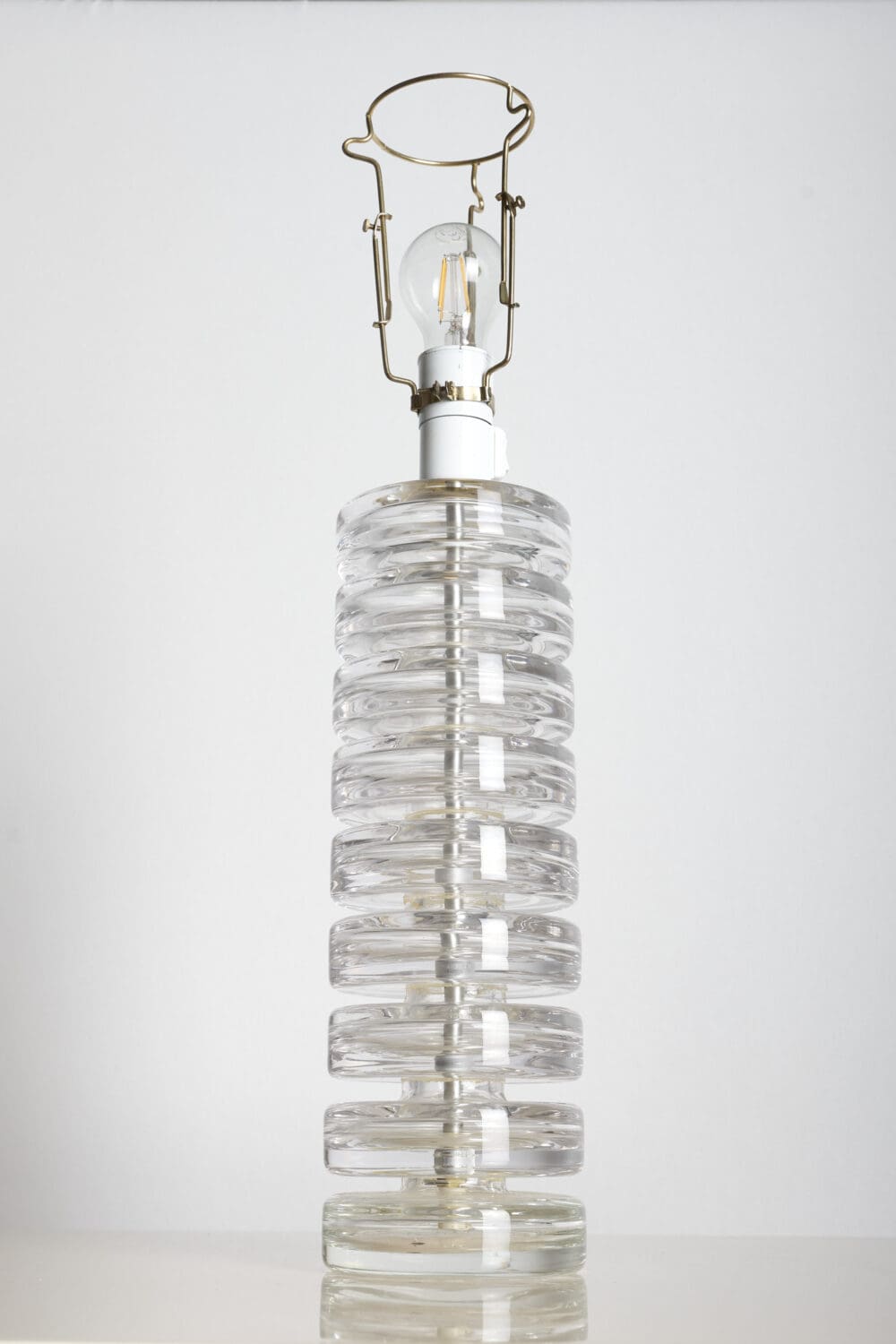 Glass table lamp from Kosta Boda, Sweden - Image 5