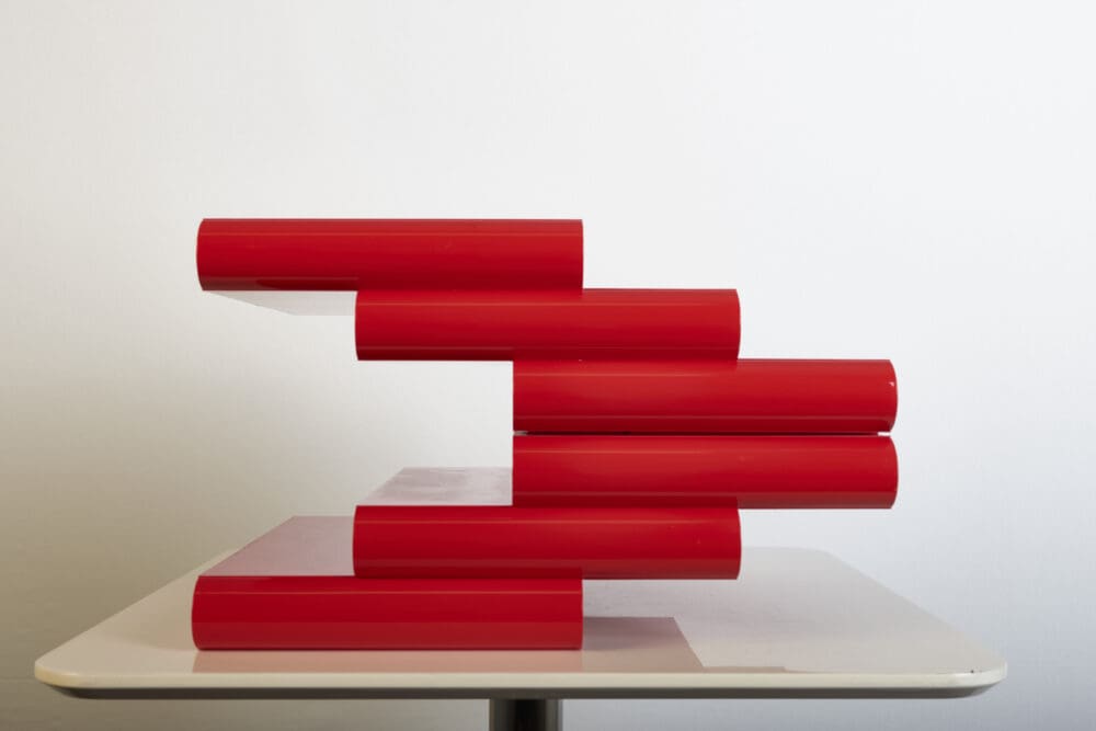 Red Magazine Rack by Giotto Stoppino for Kartell, 1970s - Image 4