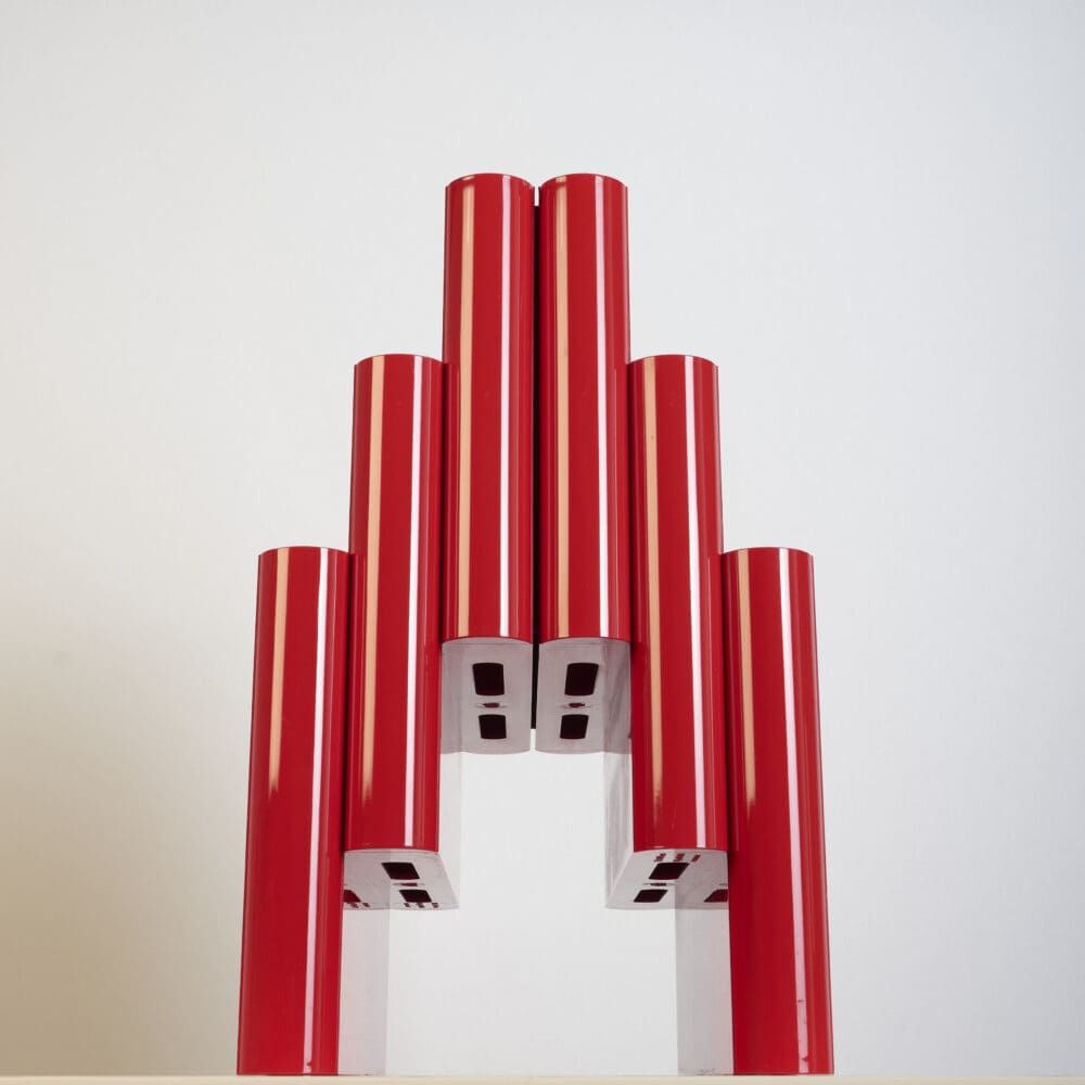 Red Magazine Rack by Giotto Stoppino for Kartell, 1970s - Image 2