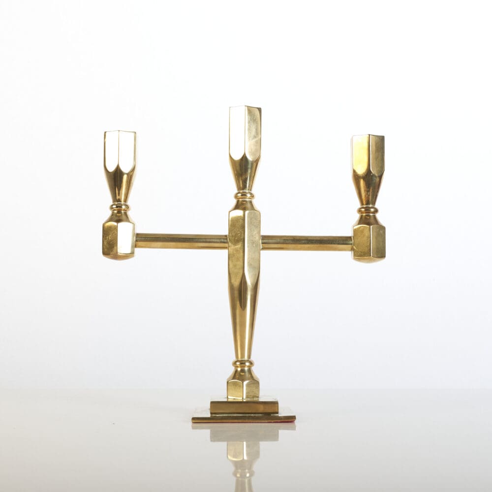 Lars Bergsten brass Candelabra, Gusum - Image 8