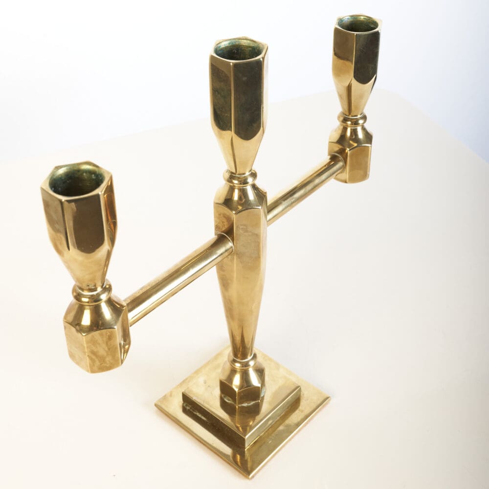 Lars Bergsten brass Candelabra, Gusum