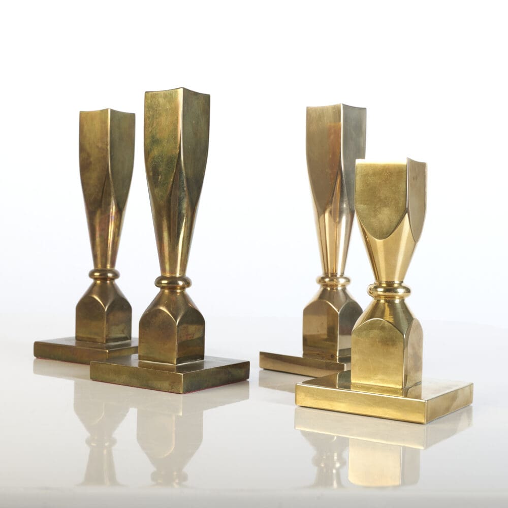 Vintage Norwegian brass candlesticks - Image 6