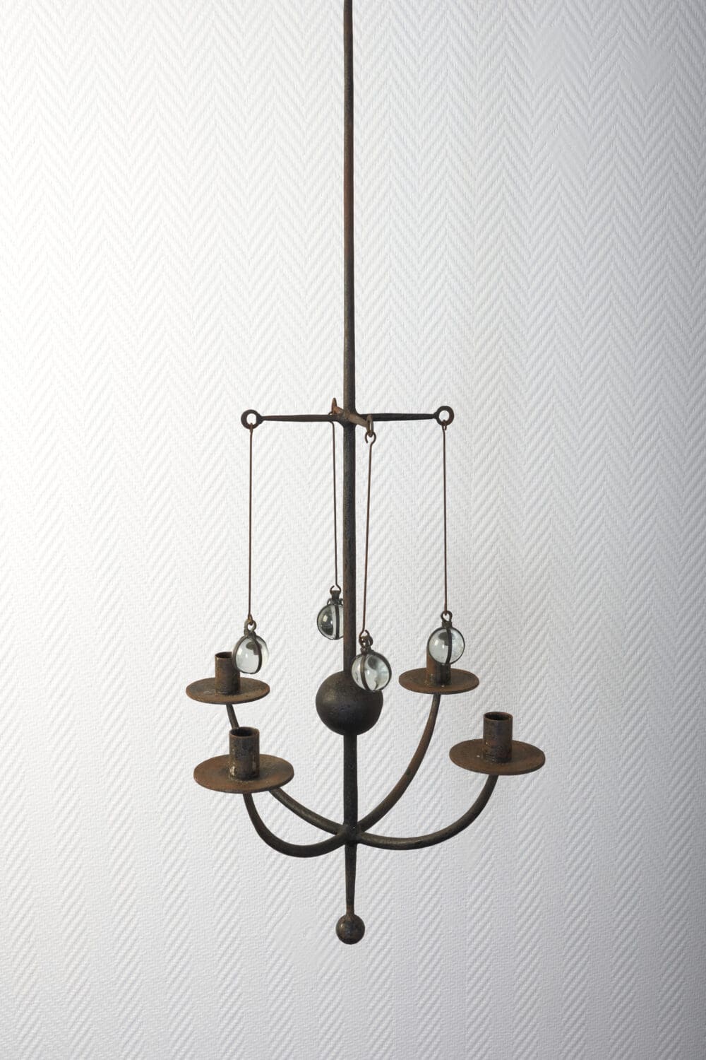 Scandinavian iron candelabra - Image 4