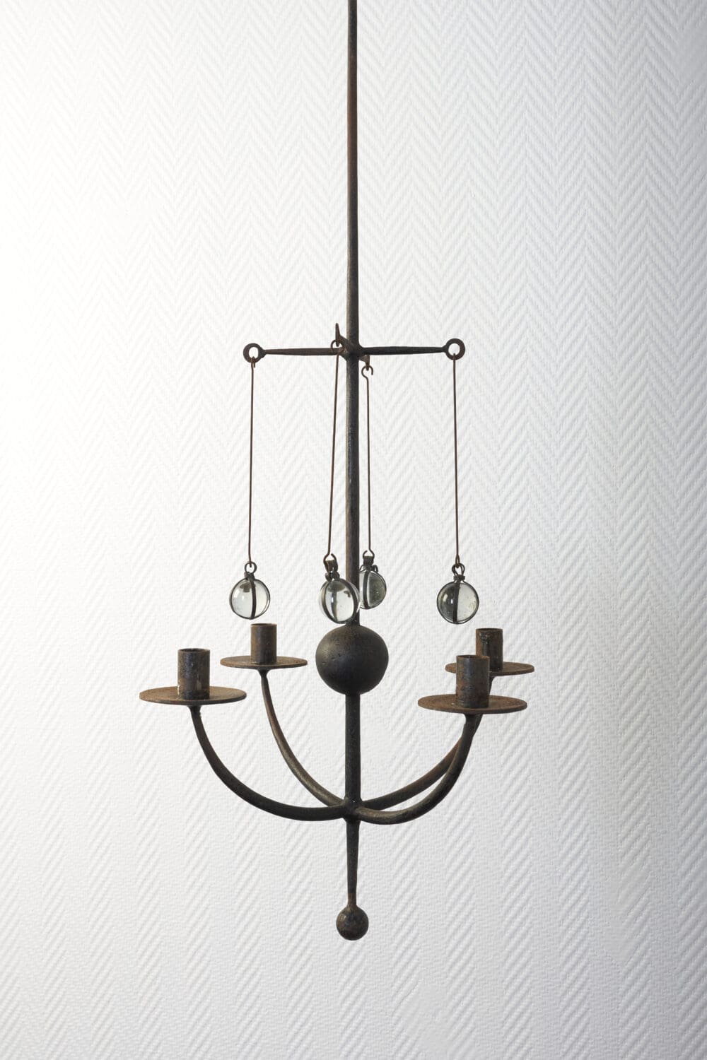 Scandinavian iron candelabra - Image 2