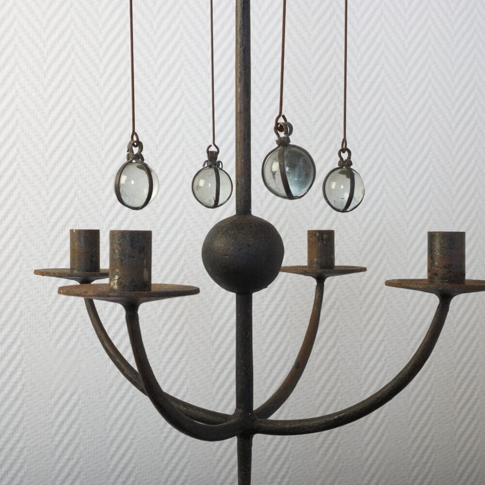 Scandinavian iron candelabra - Image 3