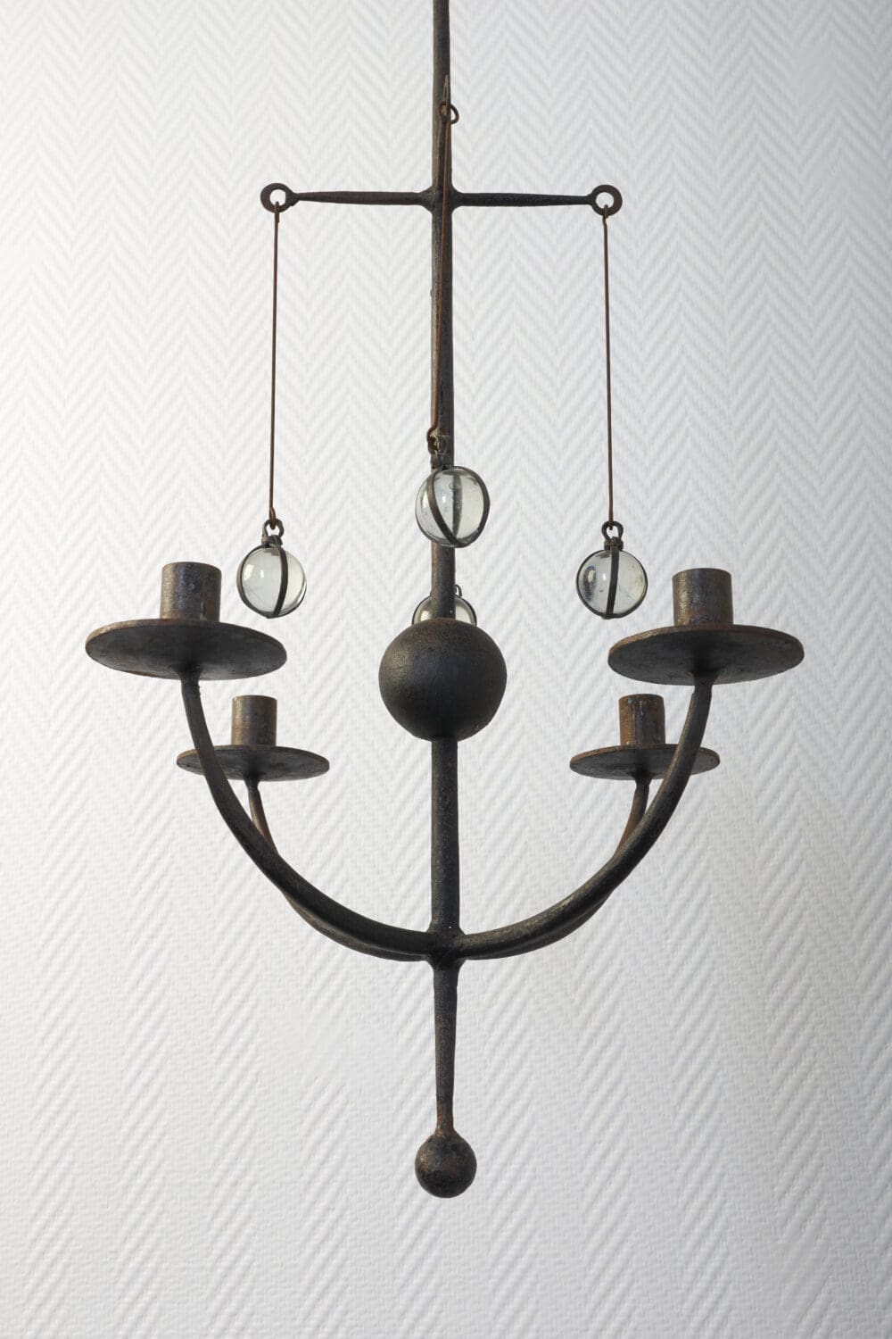Scandinavian iron candelabra