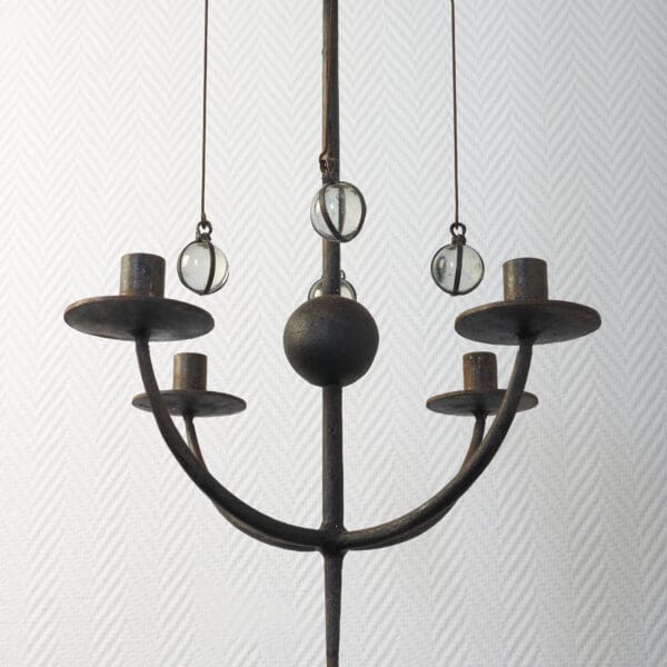 Scandinavian iron candelabra