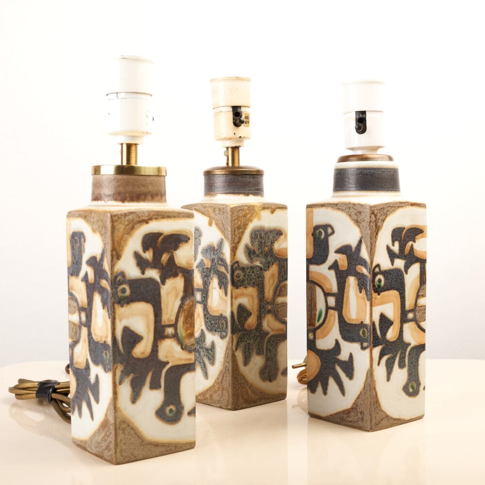 JOHANNE GERBER - TABLE LAMPS,  Royal Copenhagen Baca Series, 1960s - Image 3