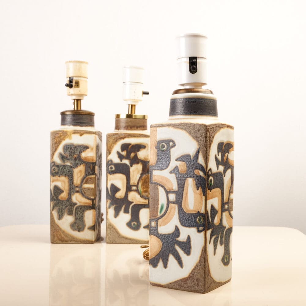 JOHANNE GERBER - TABLE LAMPS,  Royal Copenhagen Baca Series, 1960s - Image 6