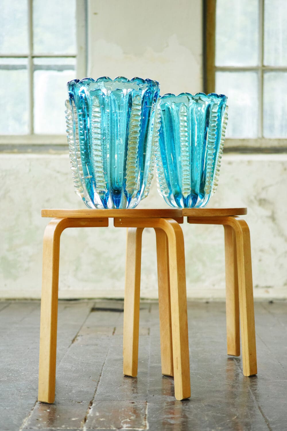 Large Italian blue vases
