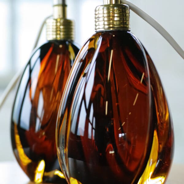 Pair of small Murano lamps