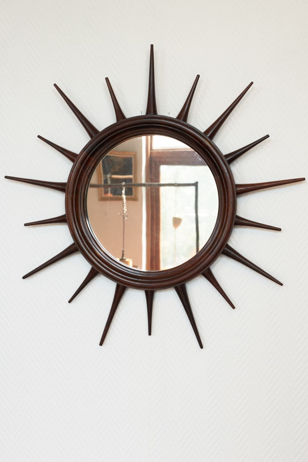 Vintage Brazilian rosewood mirrors - Image 2