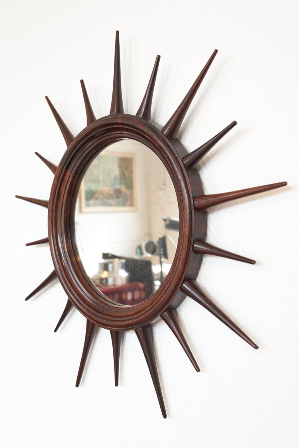 Vintage Brazilian rosewood mirrors - Image 5