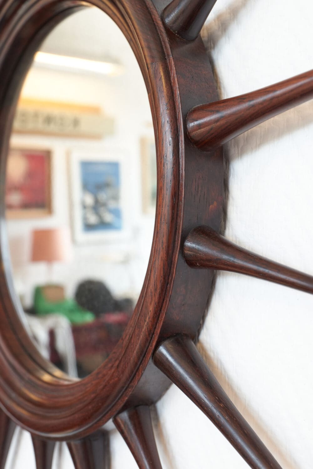 Vintage Brazilian rosewood mirrors - Image 6