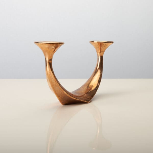 Michael Harjes brutalist candle holder