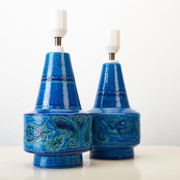 A pair of bitossi table lamps, Italy 1960's