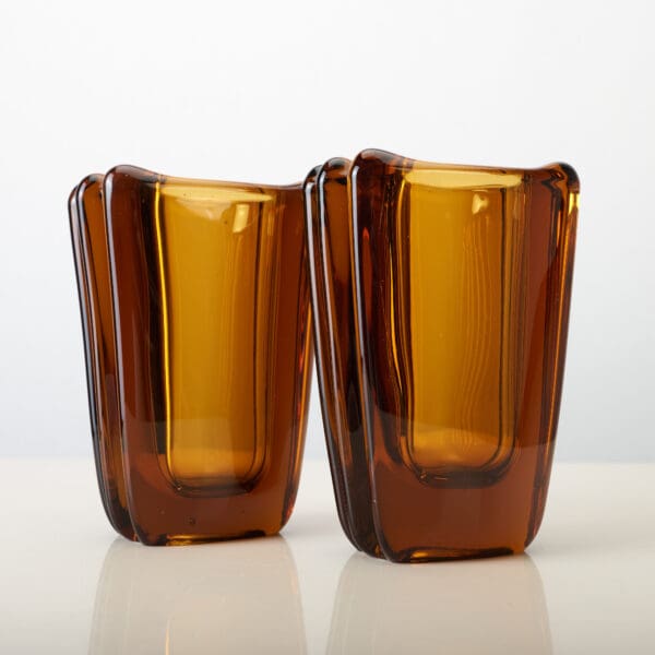 Frantisek Vizner pattern nr 13181/155 Amber vase