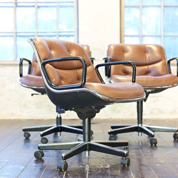 Charles Pollock Executive Desk Chairs by Knoll