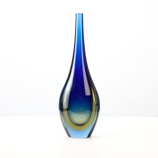 Sommerso Murano Glass vase, 1970s