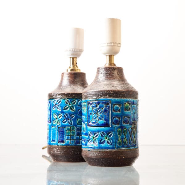 Pair of table Lamps by Aldo Londi for Bitossi