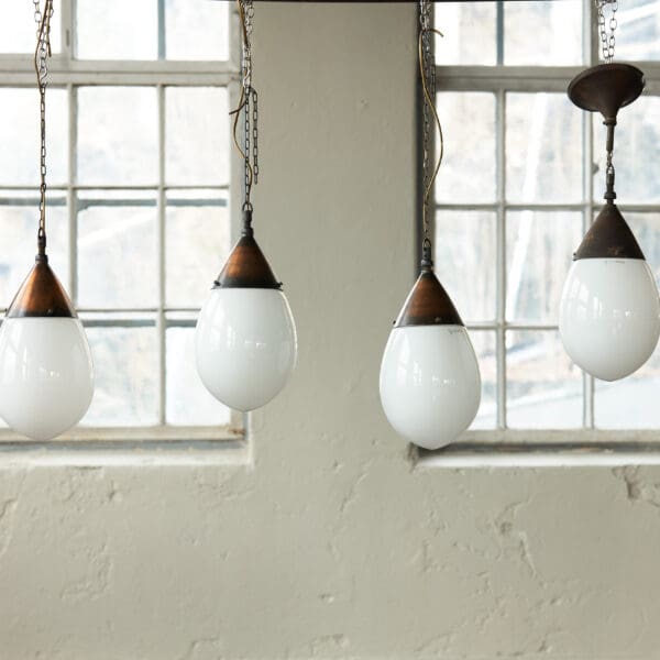 Bauhaus Pendant Lamps by Peter Behrens for Siemens, 1920s